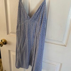 Blue flower summer dress